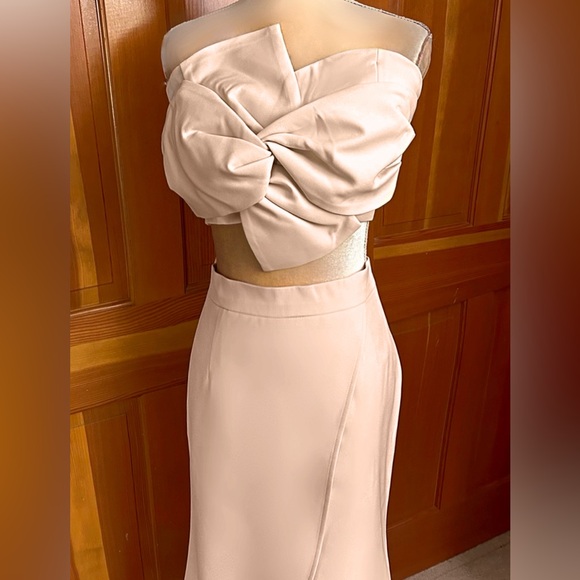 Nude Colored  2-Piece Skirt Suit. - Picture 12 of 16
